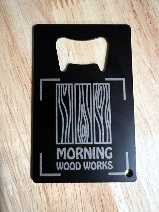 Steel Bottle Opener (Credit Card Size) CUSTOM ORDER